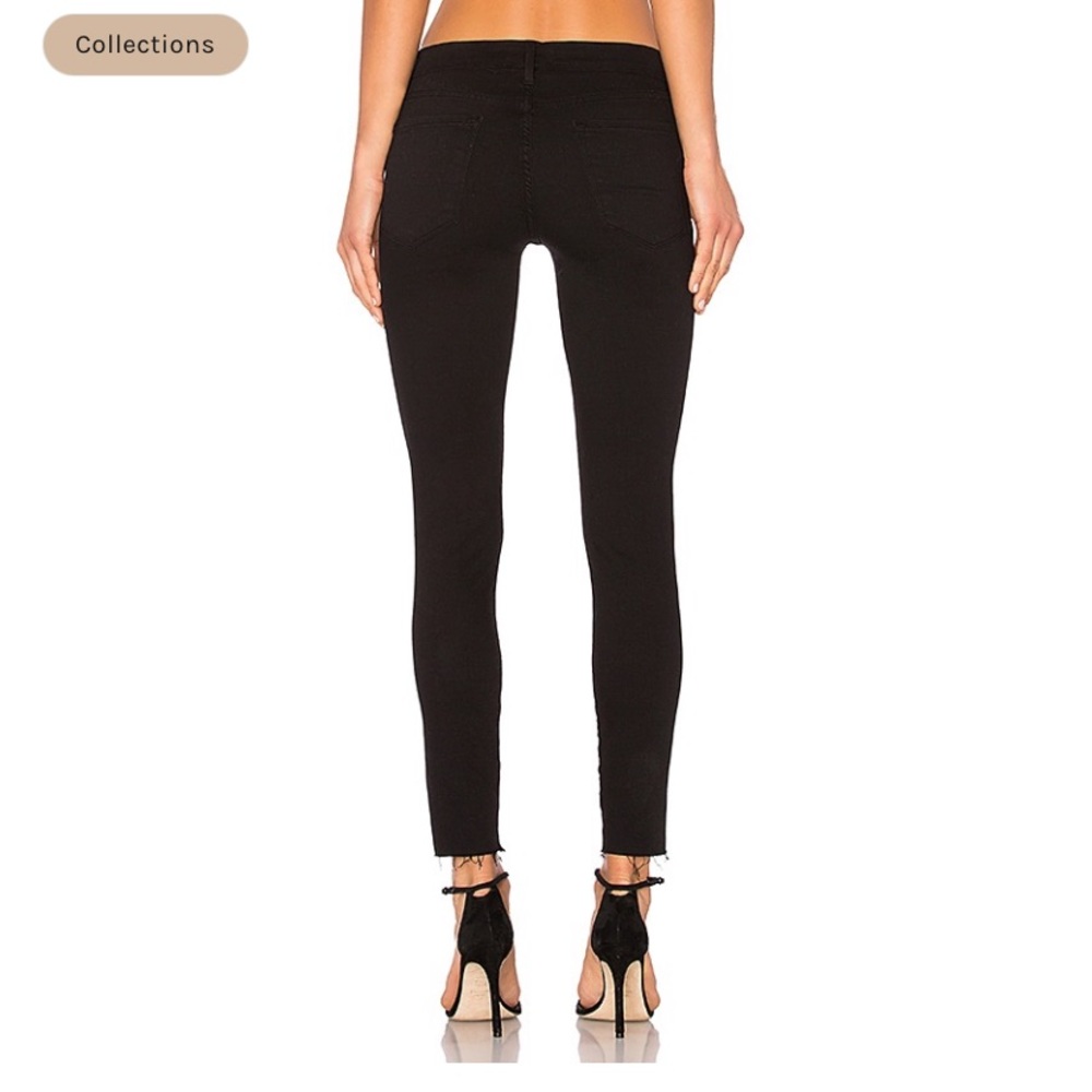 FRAME skinny jean ripped knee